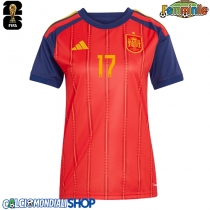 Maglie da calcio Spagna Nico Williams #17 Prima Maglia Femminile Mondiali 2026  Manica Corta